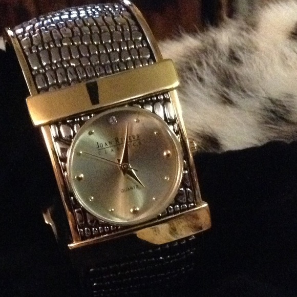 JOAN RIVERS Exotic Cuff Watch