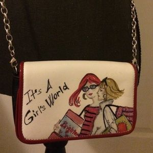 Mini purse with long shoulder strap