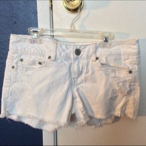 White shorts.