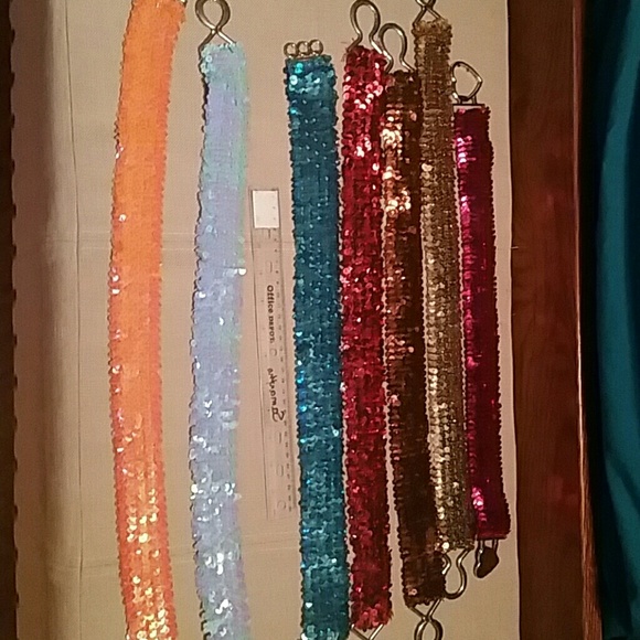 Stretch Glitter belts