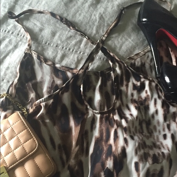 Multicolored brown and black leopard romper - Picture 2 of 4