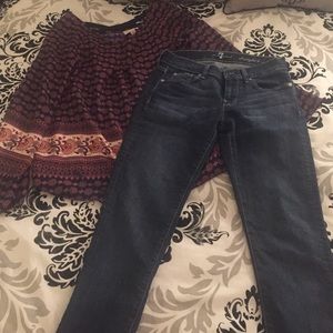 7 For All Mankind Jeans Straight Leg Size 2