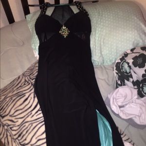 Gorgeous beaded prom dress.