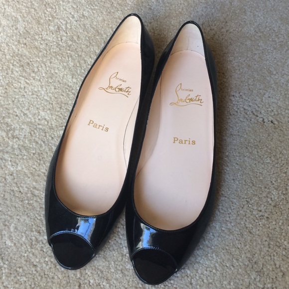 Christian Louboutin Shoes - NWOT Christian Louboutin Peep Toe Flats
