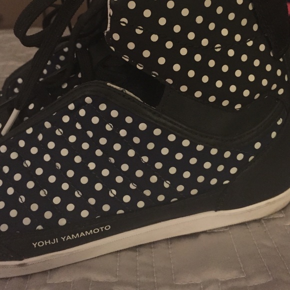 Black and White Hightop Sneaks - Picture 3 of 4