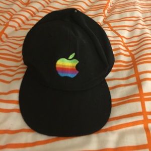 Old school apple logo baseball dad hat cap