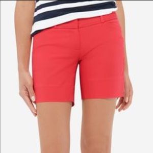 Limited Fire Red Long Shorts