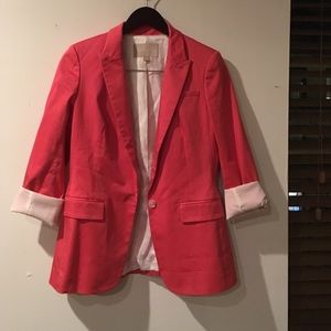 Coral Banana Republic Blazer
