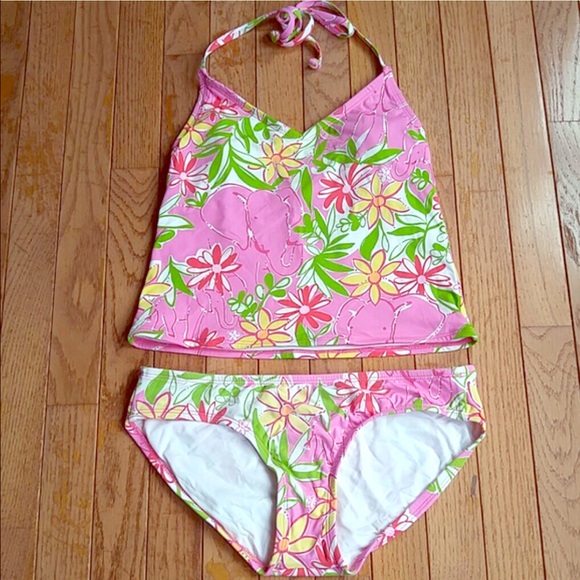 Lilly Pulitzer Tankini 4 small 2 NWOT ⛱☀️🐠
