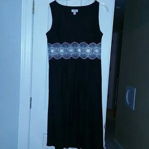 Ann Taylor Loft black and white dress