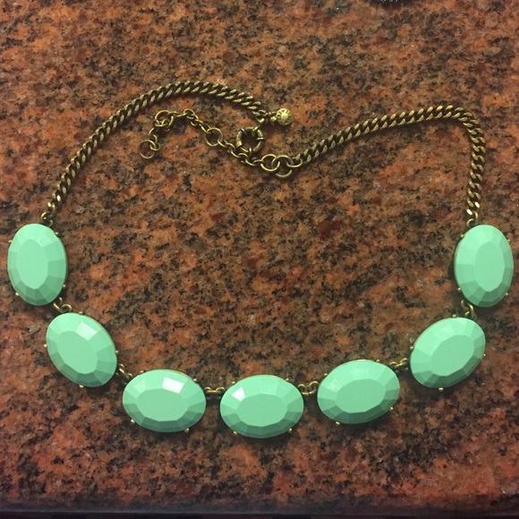 Jcrew teal stone necklace