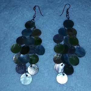 Multicolored dangle earings