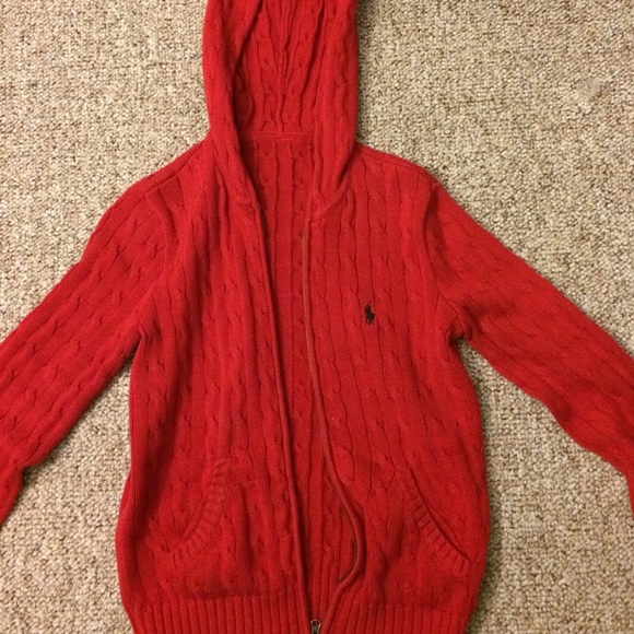 Polo zip up sweatshirt!! Lightly used