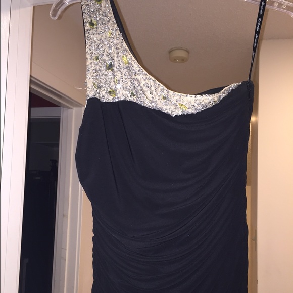 BLACK DAVIDS BRIDAL PROM FORMAL DRESS - Picture 2 of 2