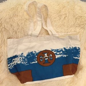 Printed Canvas Tory Burch Tote