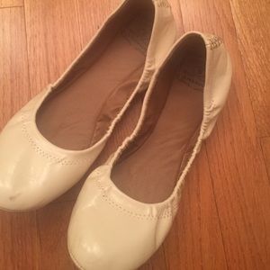 Lucky Brand Cream Ballet Flats, Size 8
