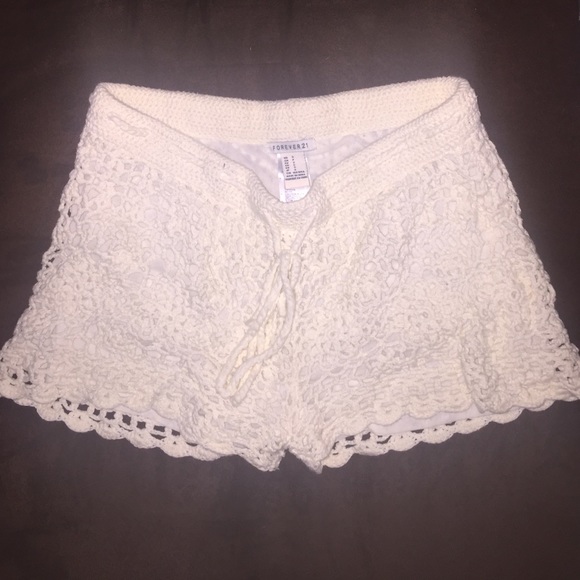 Small crochet Forever 21 shorts.