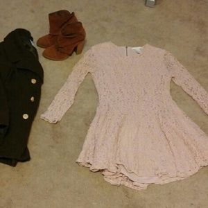 Mauve Lace Dress, Size 8