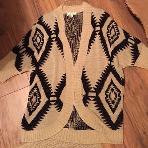 Tribal print cardigan
