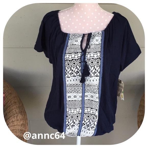 Democracy Tops - Democracy Lace Detail Top