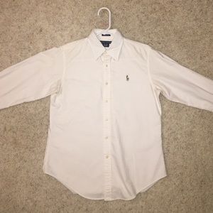 Women's Ralph Lauren button down collared shirt