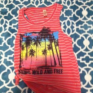 PINK SHIRT MUSSLE TANK