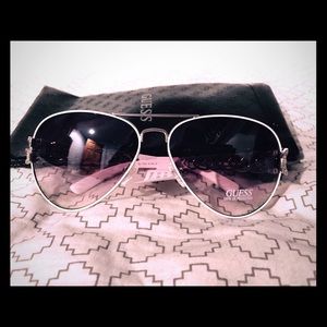Authentic Sunglasses Guess Aviator