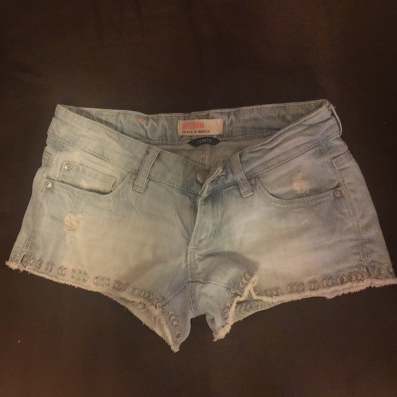 SOLD ON MERC! GARAGE Jean shorts, Size 00 - Picture 1 of 4