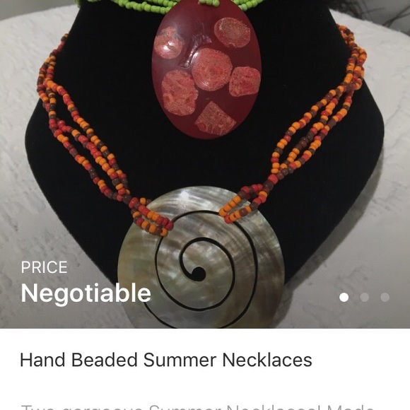 Beaded necklaces