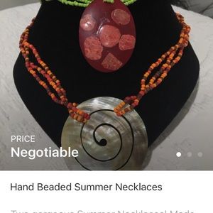 Beaded necklaces