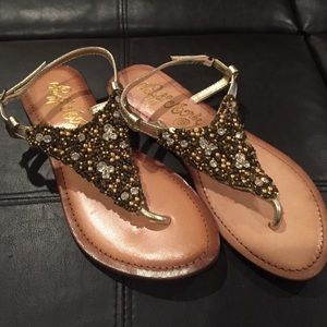Gold sandals