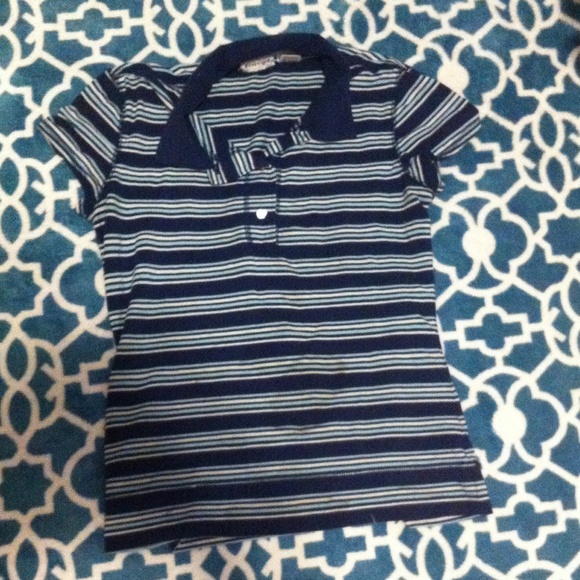 Blue striped shirt