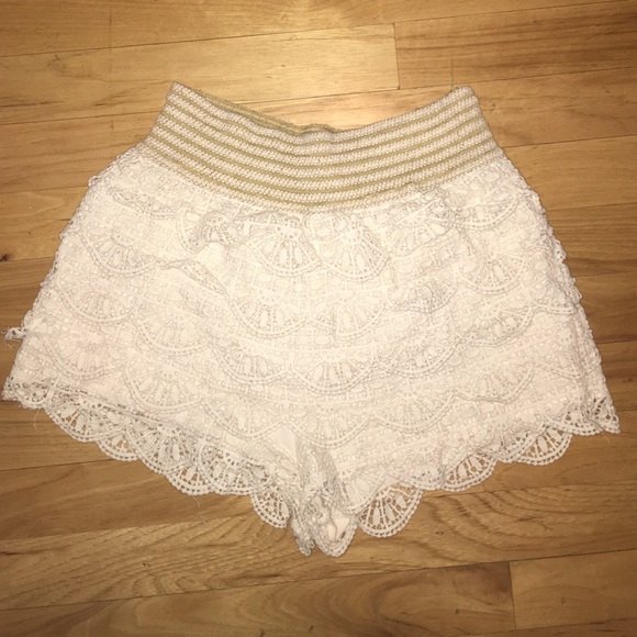 Urban outfitters lace/ crochet shorts