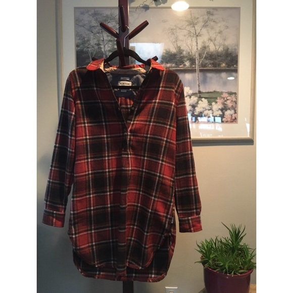Long Burton flannel shirt/dress