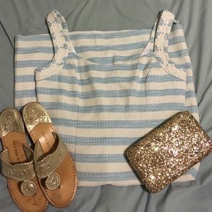 Striped sheath dress