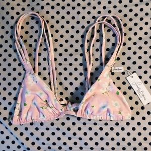 Frankie's Kalani Top Medium - Pink Pansies