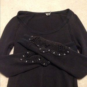 Thermal with Embellishments - Charcoal