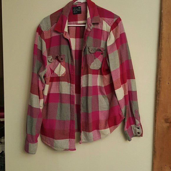 Flannel plaid button down