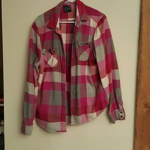 Flannel plaid button down