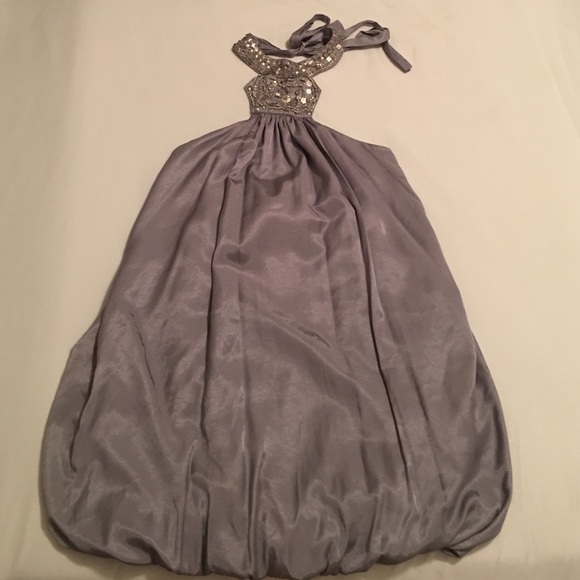 Silver studded halter dress