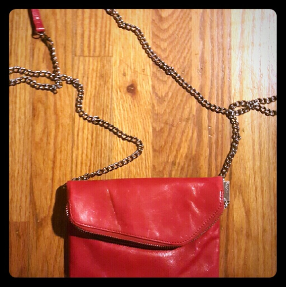 hobo international "Daria" cross body purse in red