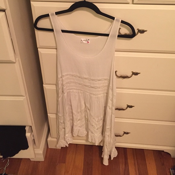 Free people white slip dress size small