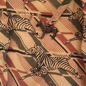 High waisted zebra print skirt