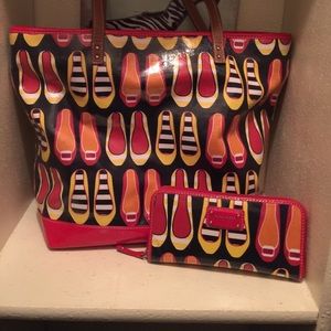Nine West summer bag with matching wallet