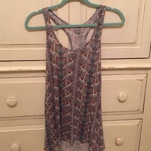 multi color print tank top