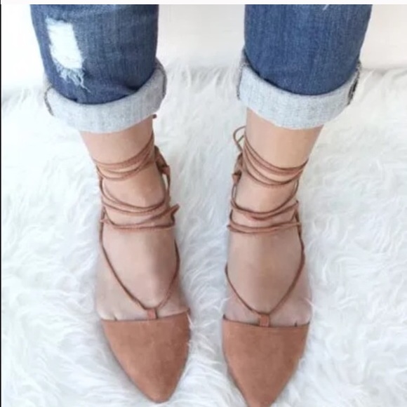 Suede flats