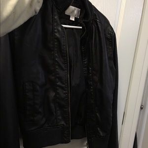 Faux leather jacket