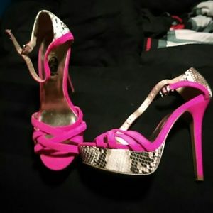 Pink heels
