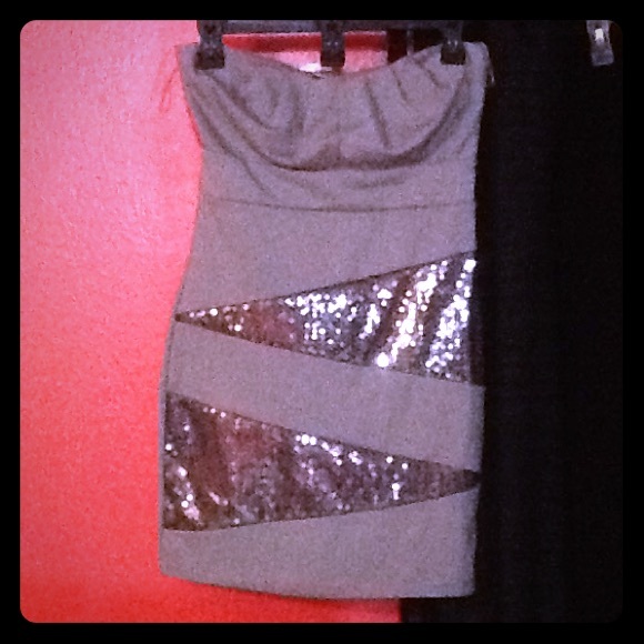 Silver with sparkle dress