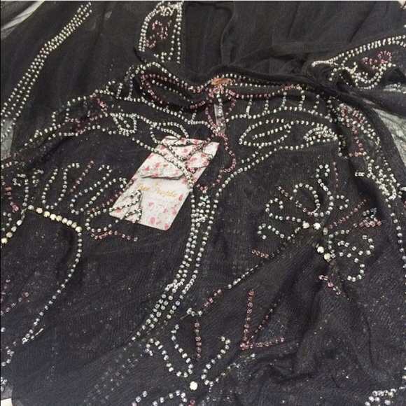 Free People Embellished Sheer Maxi Dress - Picture 3 of 4